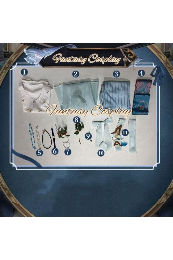 Identity V Photographer Joseph Desaulniers Midsummer Light Cosplay Costume